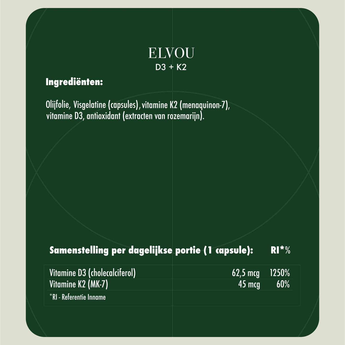ELVOU Vitamine D3 + K2