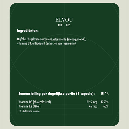 ELVOU Vitamine D3 + K2