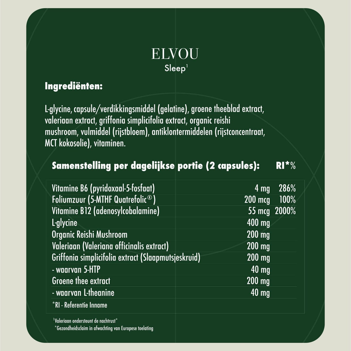 ELVOU Sleep Formula1