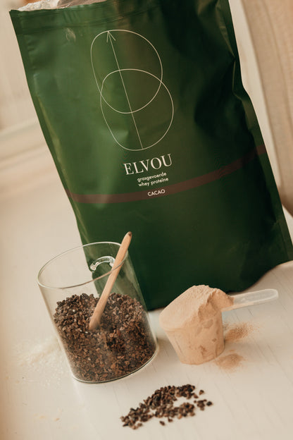 ELVOU GRASGEVOERDE WHEY CACAO