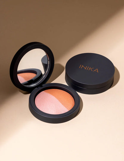 INIKA Baked Blush Duo Burnt Peach.