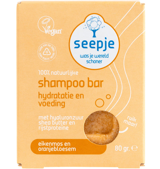 Seepje shampoo bar Eikenmos en Oranjebloesem