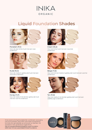 INIKA Liquid Foundation Porcelain